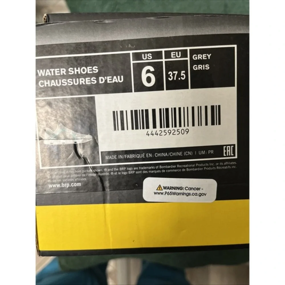 Sea-Doo Water Shoes - Grey Grow  - US Size MENS‎ 6/WOMENS 8 New In Box Unisex